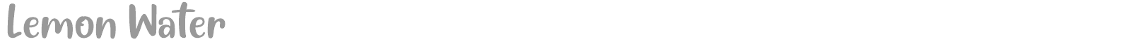 Lemon Water font preview